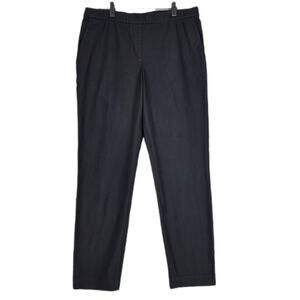 THEORY “THANIEL APPROACH” STRETCH BLACK TROUSERS – WOMEN’S SIZE 10 – MINIMALIST